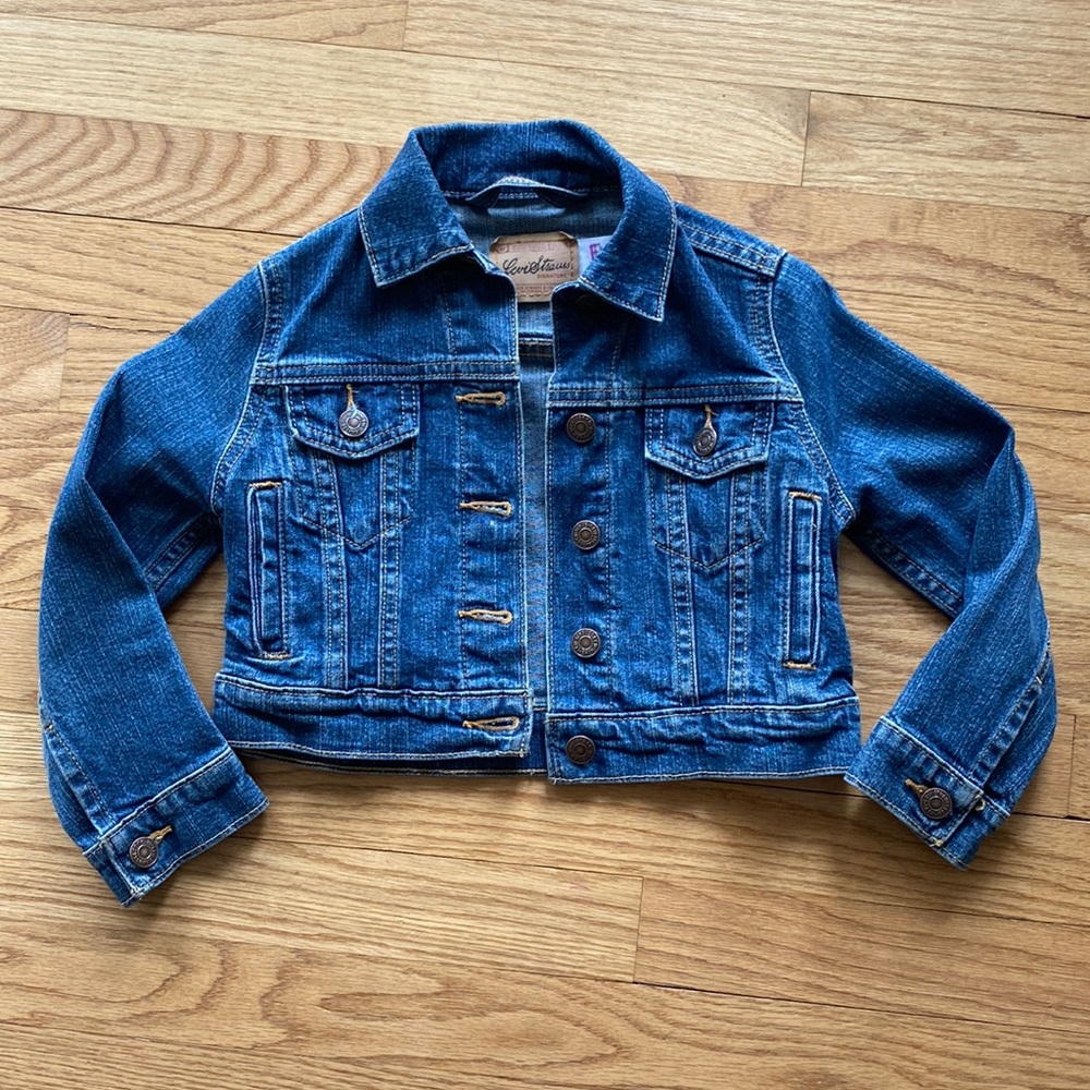 Vintage Levi’s Denim Jacket Girls’ Sz XS | Kids’ Levi Strauss Jean Jacket Retro